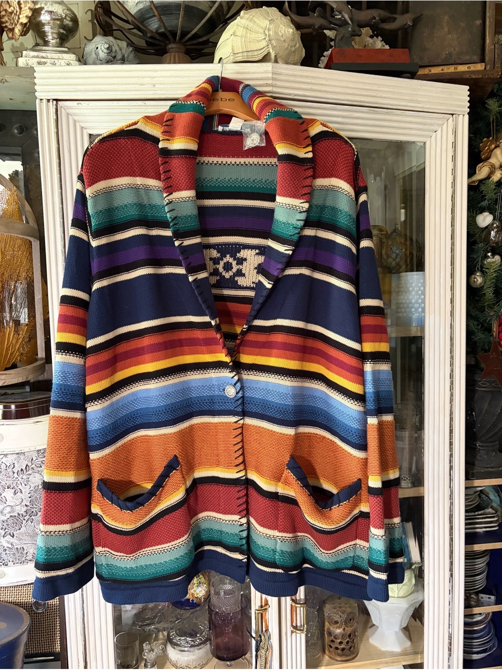 Coldwater creek Serape Southwestern sweater jacket 3X